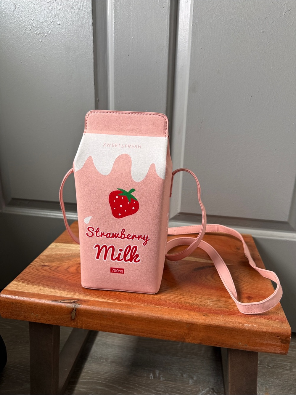 Strawberry Milk Pink Crossbody Bag